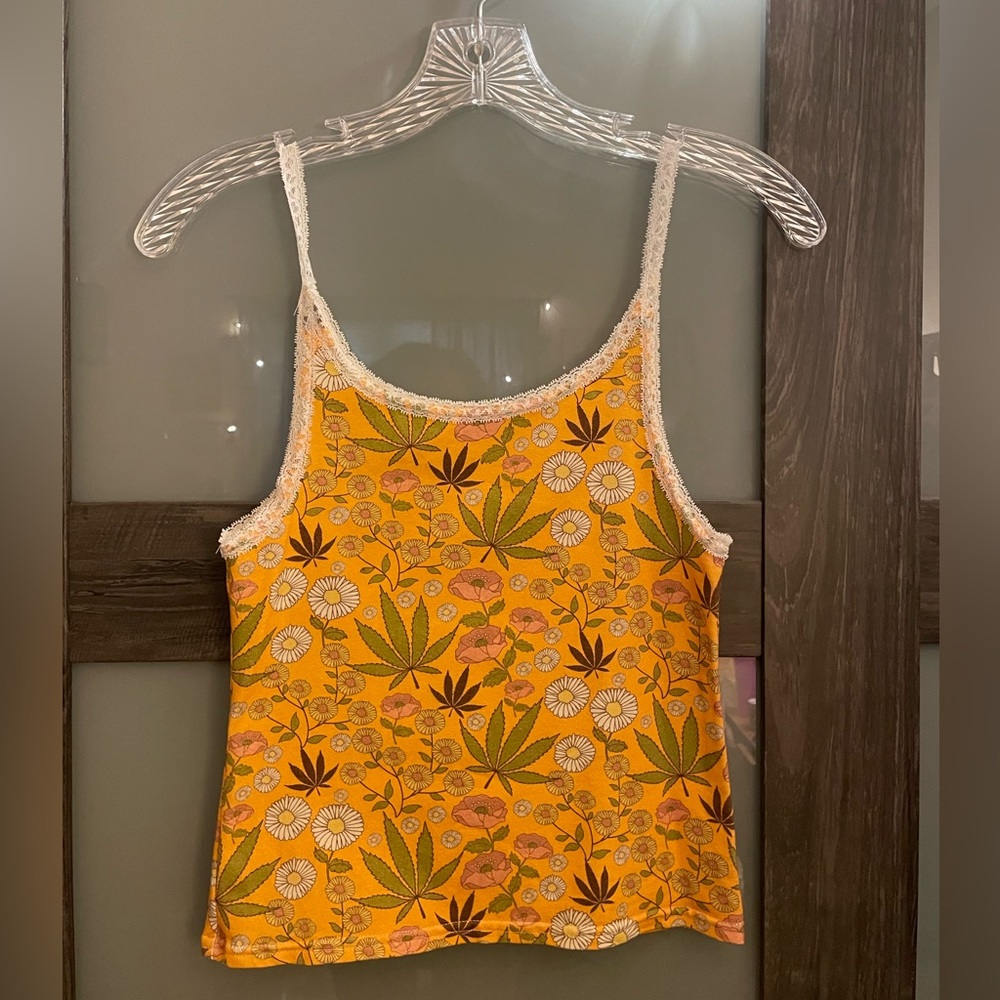 Solstice Intimates Pot Leaf Printed Tank